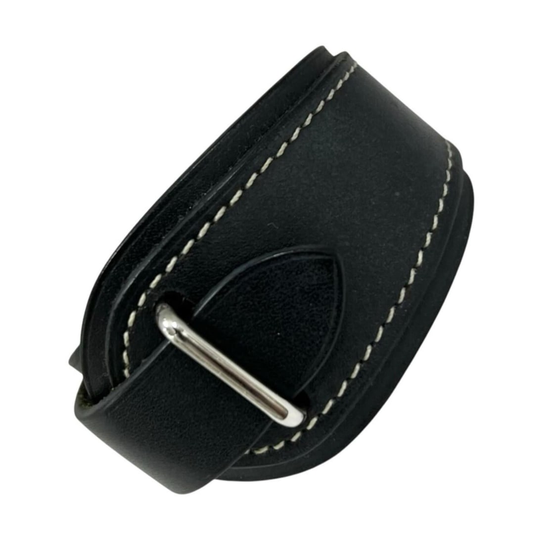 HERMES Hermes Bracelet with S-shaped hardware, Box Calf Leather, Black, Silver, Women's: --- Catalog ---Category: SizeLength: 14.5cm / 5.7''Category: DesignType: Charm braceletColor: BlackGender: WomenMaterial: Box calf leatherCategory: GeneralBrand: HermesCountry of Origin: France--- Ite