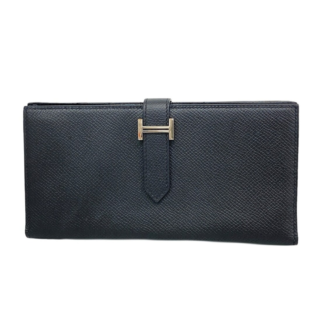 Hermes Bearn Soufflet Long Wallet, Veau Epsom Leather, Black, C Stamp, Men's/Women's, OP023517: --- Catalog ---Category: SizeSize (HxWxD): 9.5cm x 17.5cm x 2cm / 3.74'' x 6.88'' x 0.78''Category: DesignType: Long wallet (bi-fold)Color: BlackGender: Men,WomenMaterial: Leather Leather/Fur Type: Ep