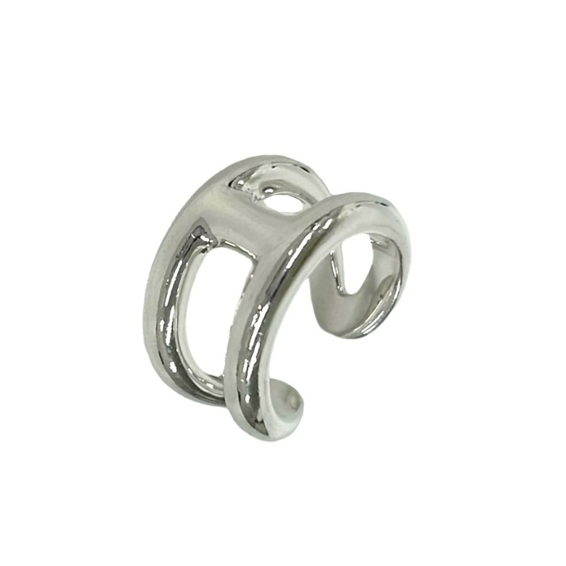 HERMES Osmo's PM Ring, Sterling Silver 925, Size #54, Silver, Item Number 36266 (1 of 7)