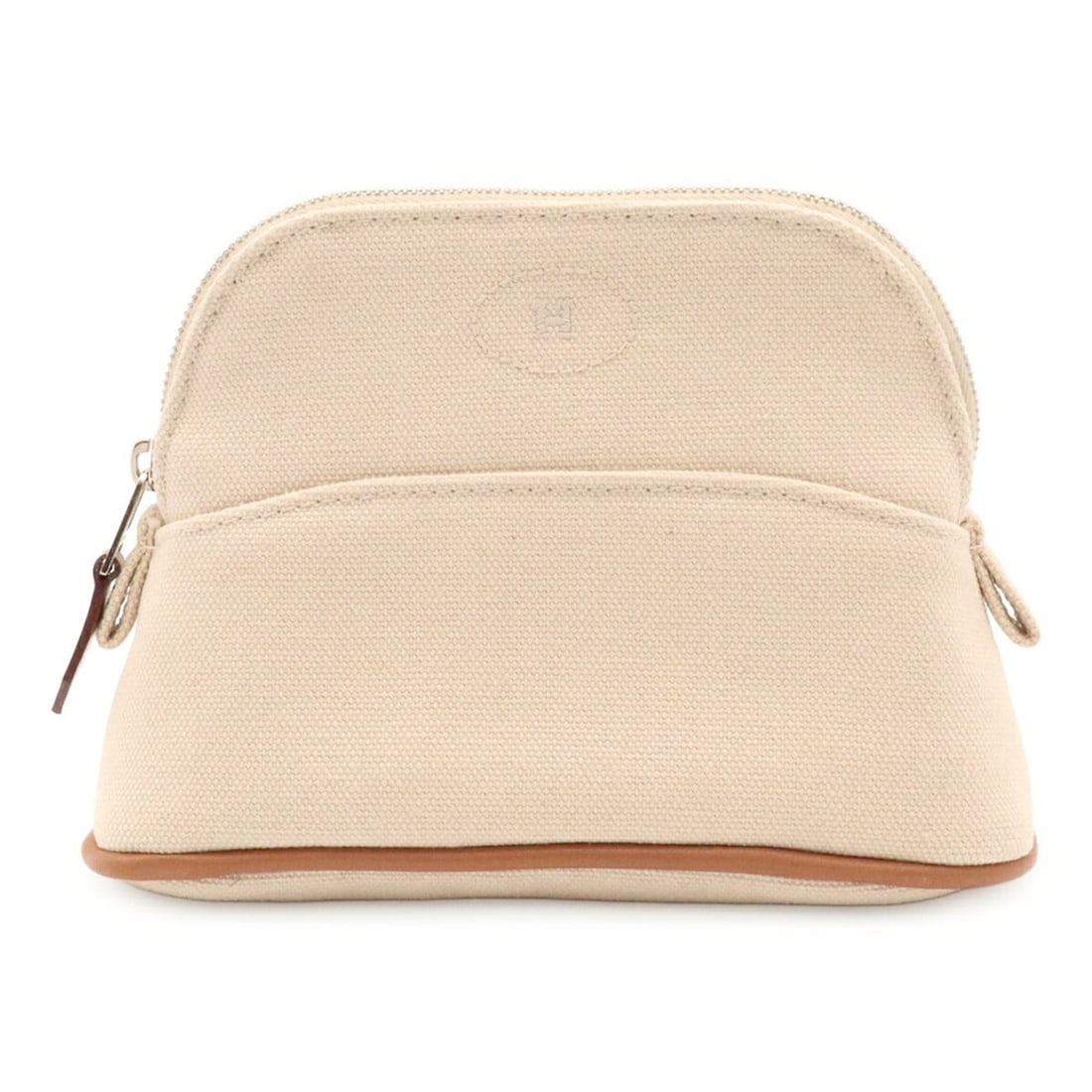 HERMES Bolide Pouch 16 Mini Handbag Cotton Canvas Leather Natural: --- Catalog ---Category: SizeSize (HxWxD): 10.5cm x 16cm x 6cm / 4.13'' x 6.29'' x 2.36''Category: DesignType: Handbag, PouchColor: NaturalGender: WomenMaterial: Cotton canvas Category: GeneralBrand: