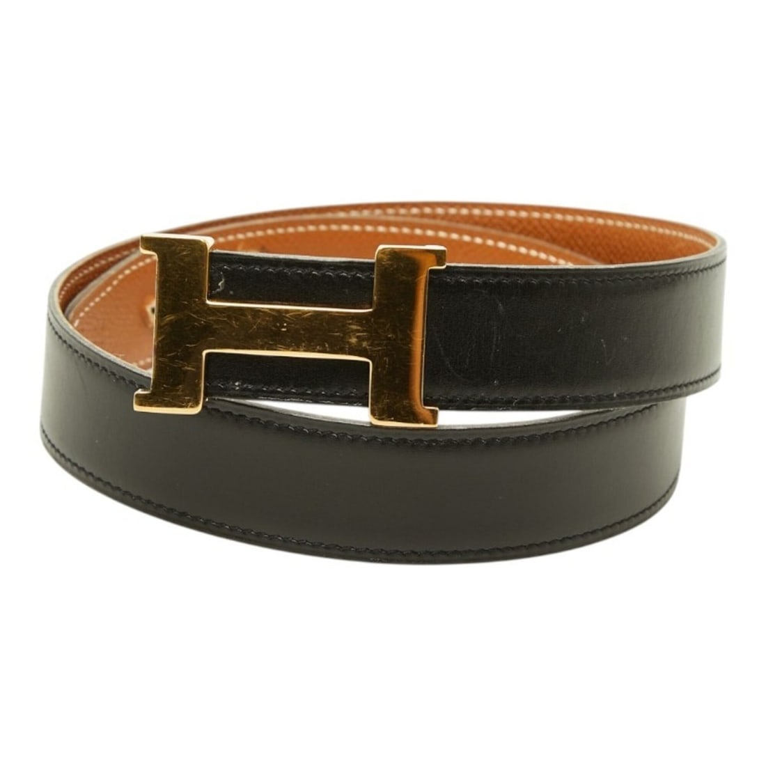 Hermes Constance H-belt, reversible belt, size 70, brown/black with gold hardware, courchevel/box: --- Catalog ---Category: SizeLength: 82.3cm / 32.4''Category: DesignType: Standard beltColor: Black, BrownGender: WomenCategory: GeneralBrand: Hermes--- Item List ---Section: ConditionRanking: Rank B 