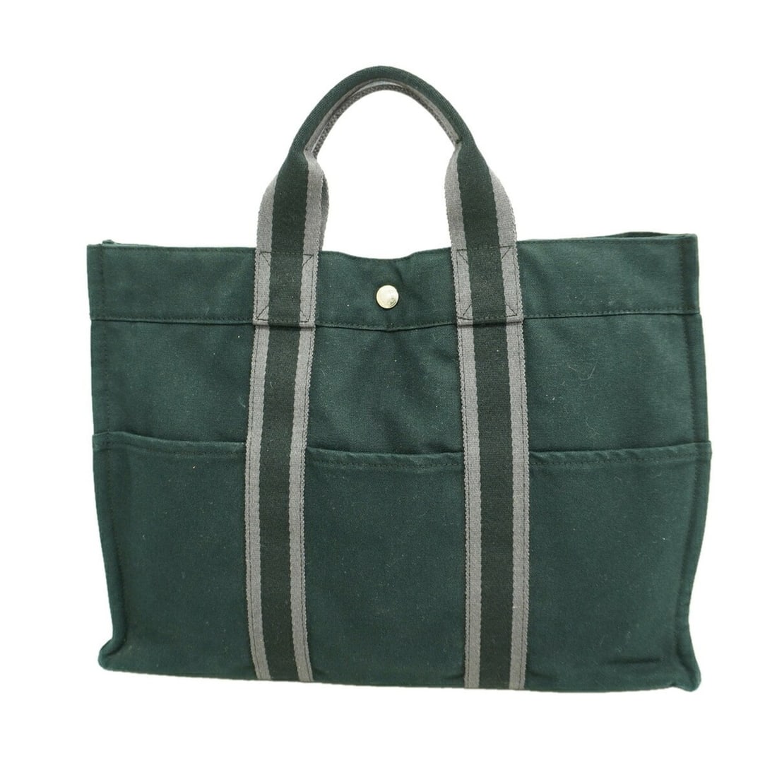 Hermes Fourre-Tout MM Canvas Tote Bag, Black, Men's & Women's: --- Catalog ---Category: SizeSize (HxWxD): 31cm x 43cm x 9cm / 12.2'' x 16.92'' x 3.54''Category: DesignType: Tote bagColor: BlackGender: Men,WomenMaterial: Canvas Hardware Color: SilverCategory: Gene