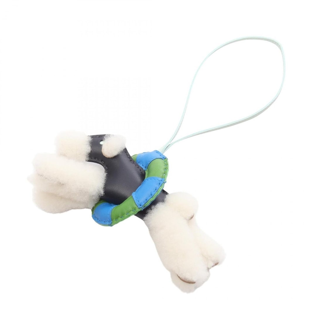 Hermes Buddy Charm à la Mer Bleu Nuit Vert Peppermint Accessory Sheepskin Agneau Milo Women's Navy: --- Catalog ---Category: DesignType: Handbag charmColor: Blue nuit, Green, NavyGender: Women,MenMaterial: Agneau Milo, LeatherLeather/Fur Type: MoutonCategory: GeneralBrand: Hermes--- Item List ---Sec