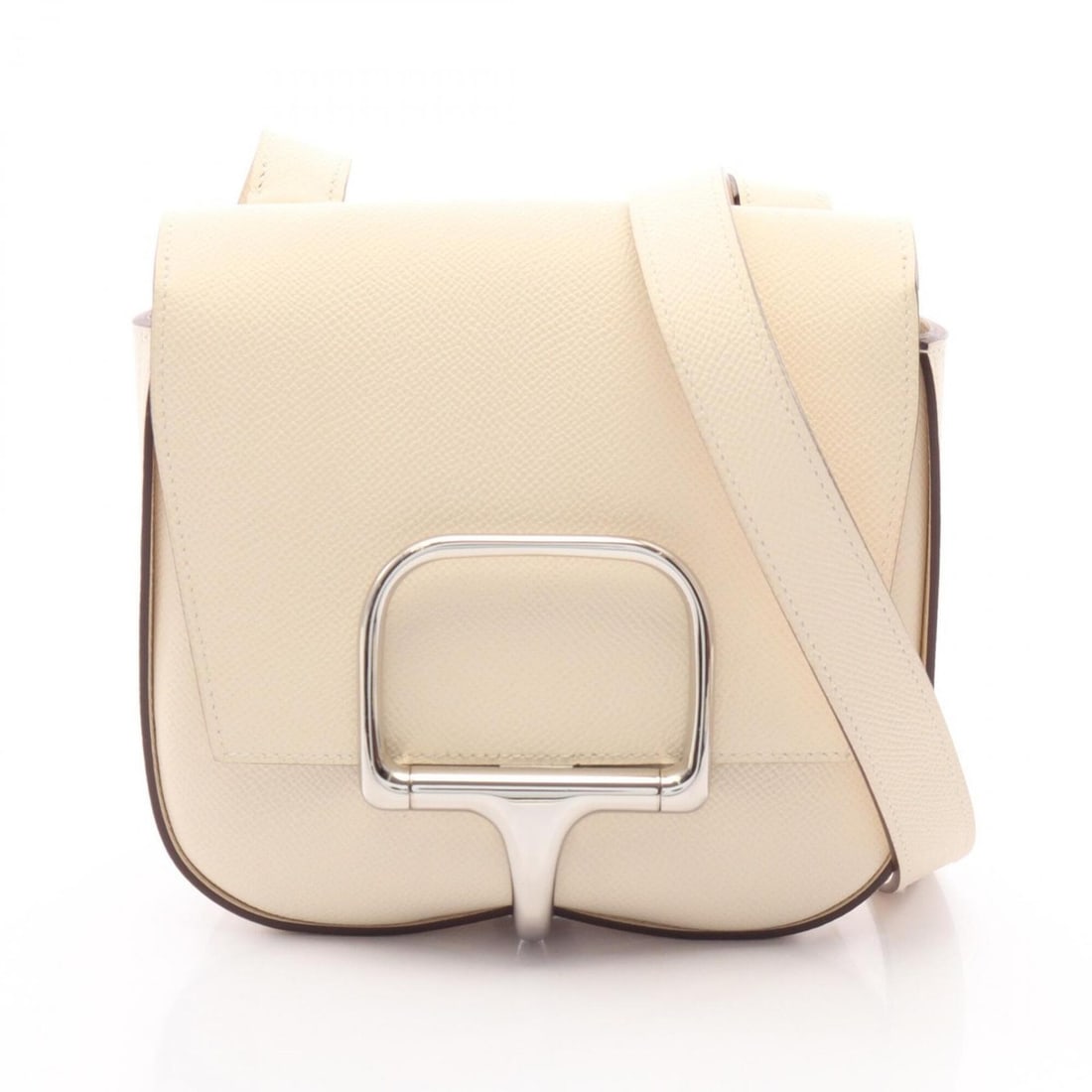 Hermes Della Cavalleria Mini Shoulder Bag/Handbag, Veau Epsom Leather, Ivory.: --- Catalog ---Category: SizeSize (HxWxD): 16cm x 17cm x 5cm / 6.29'' x 6.69'' x 1.96''Category: DesignType: Handbag, Shoulder bagColor: IvoryGender: WomenMaterial: Epsom leather Category: GeneralBran