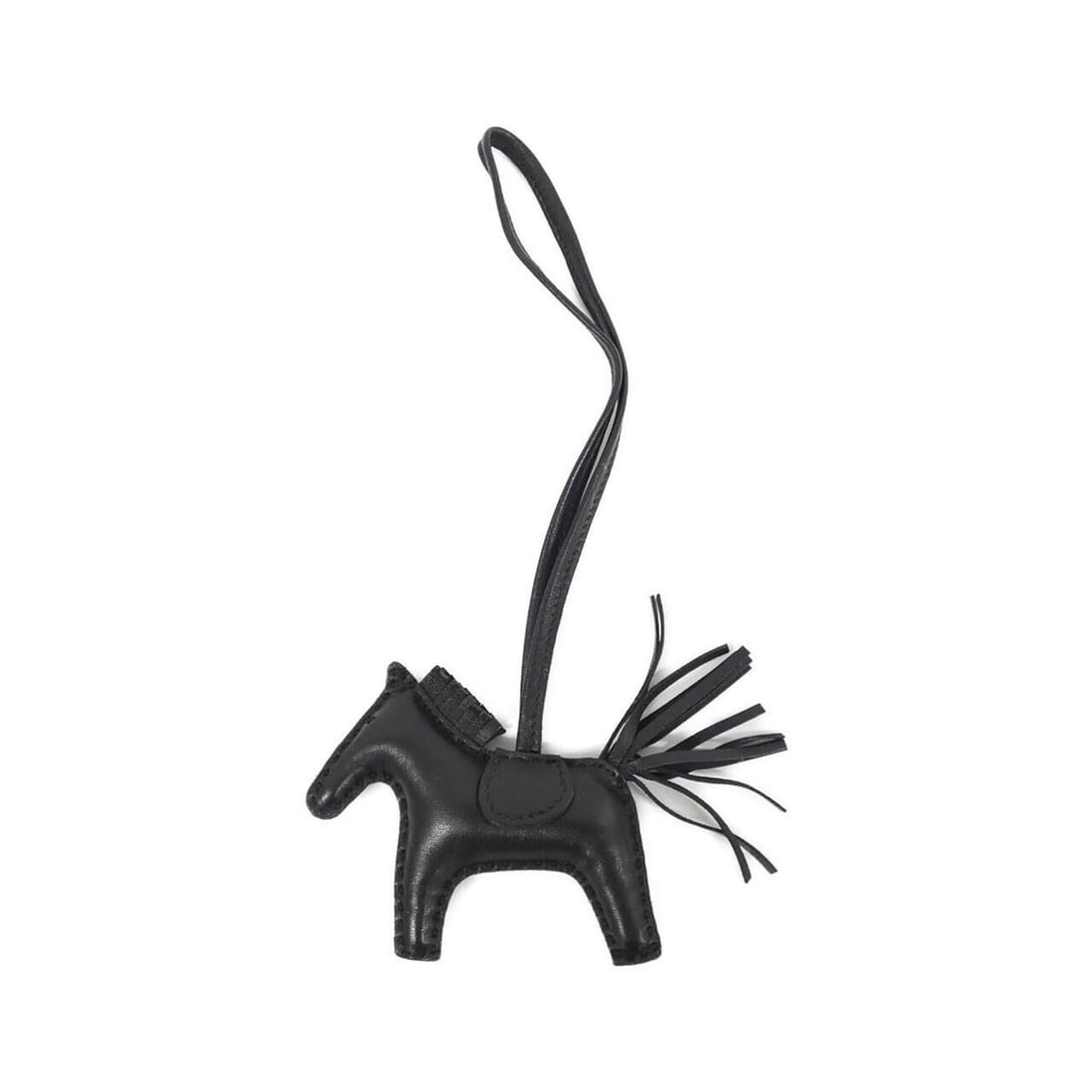Hermes Rodeo Accessory Bag Charm PM 064929CA: --- Catalog ---Category: SizeChain Length: 370.00mm / 14.57''Size (HxWxD): 80.00mm x 90.00mm / 3.15'' x 3.54''Category: DesignType: Handbag charmColor: BlackGender: Men,WomenMaterial: Agneau MiloCateg