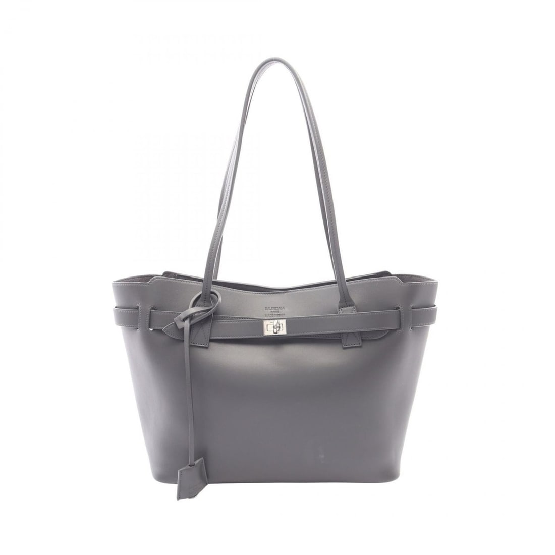 Balenciaga Bel Air Medium Tote Bag Handbag Leather Women's Gray: --- Catalog ---Category: SizeSize (HxWxD): 27cm x 32cm x 12cm / 10.62'' x 12.59'' x 4.72''Strap Length: 68cm / 26.77''Category: DesignType: Handbag, Tote bagColor: GrayGender: WomenMaterial: Leather C
