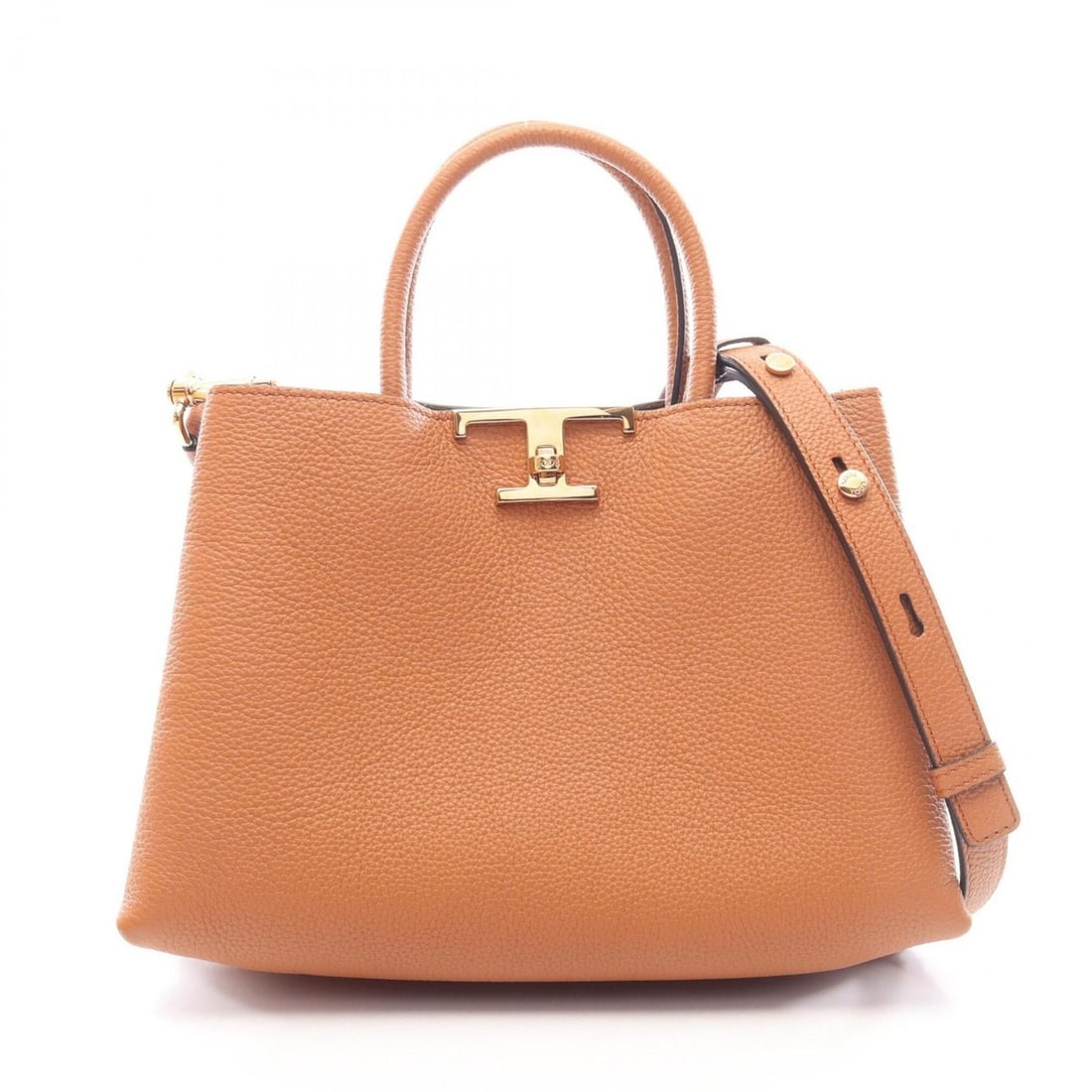 Tod's T-Timeless Shopping Bag, 2-Way Handbag, Leather, Women's, Brown: --- Catalog ---Category: SizeSize (HxWxD): 19cm x 27cm / 7.48'' x 10.62''Strap Length: 92cm - 112cm / 36.22'' - 44.09''Handle Length: 27cm / 10.62''Category: DesignType: Handbag, Shopping bagColor: Br