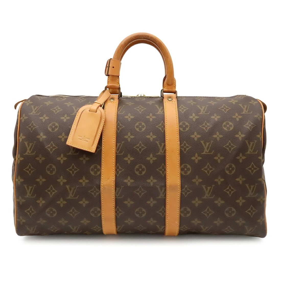 LOUIS VUITTON Louis Vuitton Monogram Keepall 45 Boston Bag Handbag Travel M41428: --- Catalog ---Category: SizeSize (HxWxD): 27cm x 46cm x 20.5cm / 10.62'' x 18.11'' x 8.07''Category: DesignType: Boston bag, HandbagColor: BrownGender: WomenMaterial: Monogram , Canvas , PVC , Coated