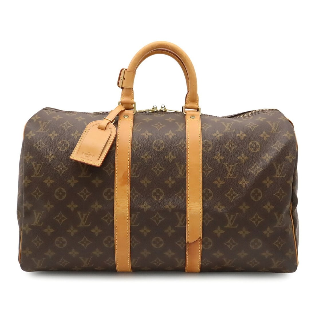 LOUIS VUITTON Louis Vuitton Monogram Keepall 45 Boston Bag Handbag Travel M41428: --- Catalog ---Category: SizeSize (HxWxD): 27cm x 45.5cm x 20.5cm / 10.62'' x 17.91'' x 8.07''Category: DesignType: Boston bag, HandbagColor: BrownGender: WomenMaterial: Monogram , Canvas , PVC , Coat