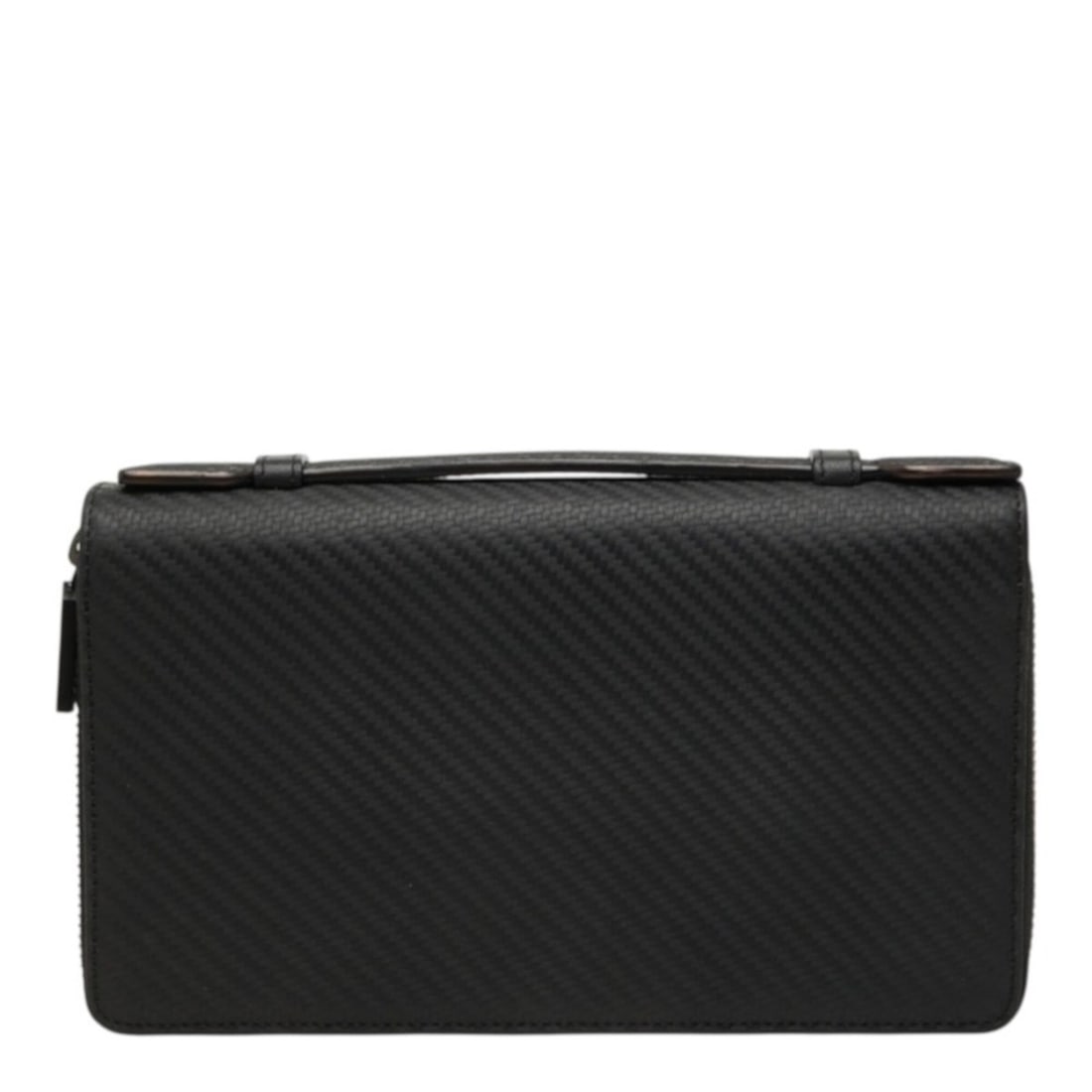 Dunhill Sidecar Double Zip Organizer Wallet Long Black Leather Women's: --- Catalog ---Category: SizeSize (HxWxD): 2cm x 21cm x 4.5cm / 0.78'' x 8.26'' x 1.77''Category: DesignType: Middle wallet (bi-fold)Color: BlackGender: WomenClosure: ZipperMaterial: Leather Inner Poc