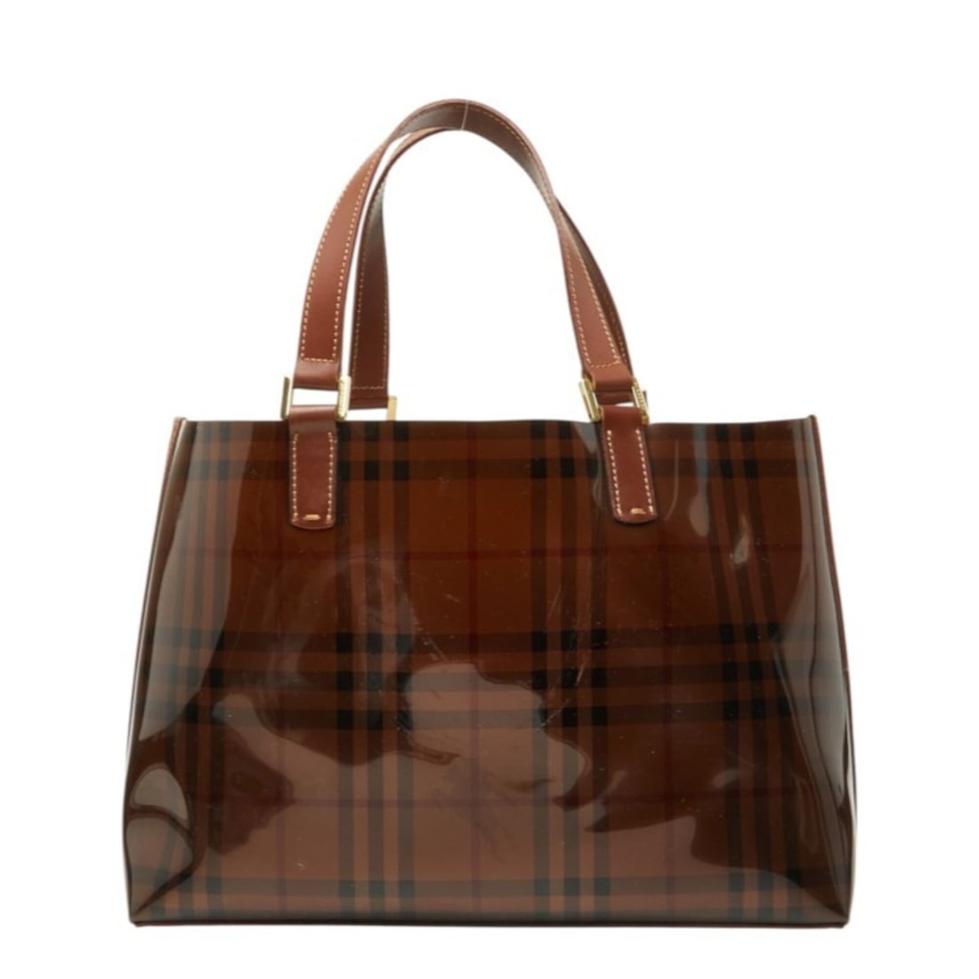 Burberry Nova Check Vinyl Tote Bag, Brown Leather, Women's BURBERRY: --- Catalog ---Category: SizeSize (HxWxD): 23cm x 32cm x 12cm / 9.05'' x 12.59'' x 4.72''Category: DesignType: Tote bagColor: BrownGender: WomenMaterial: PVC , Leather Category: GeneralBrand: Burberry