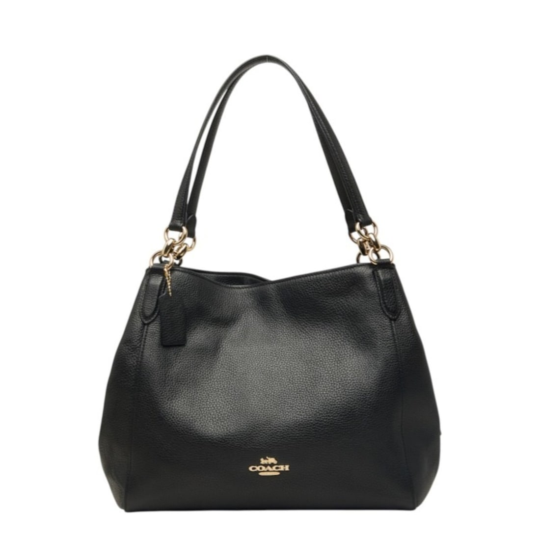 Coach Tote Bag Shoulder F80268 Black Leather Women's COACH (1 of 13)
