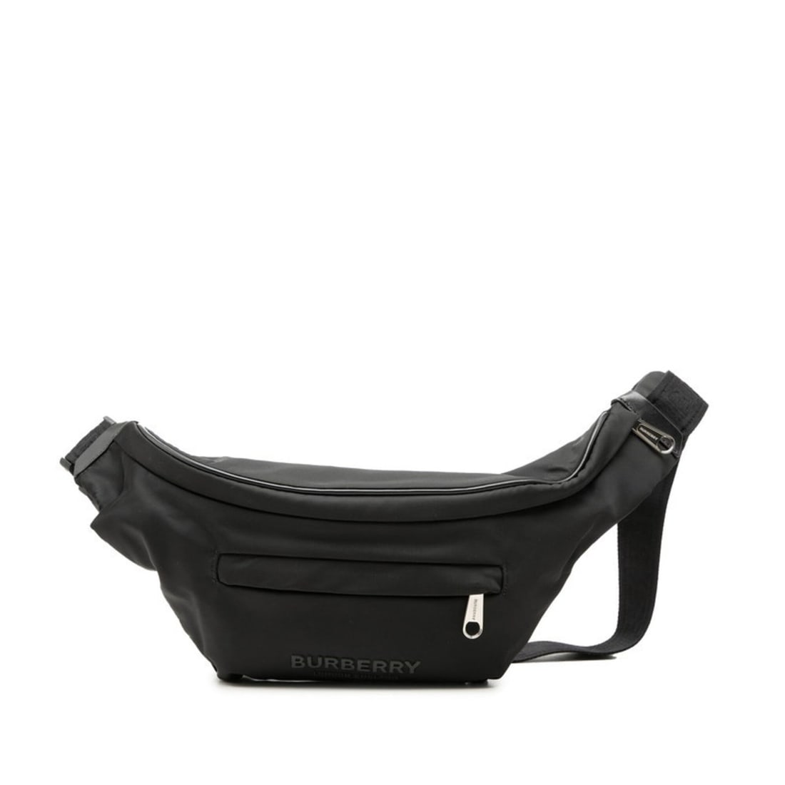 Burberry Logo Body Bag Waist Black Nylon Leather Women's BURBERRY: --- Catalog ---Category: SizeSize (HxWxD): 16cm x 21cm x 1cm / 6.29'' x 8.26'' x 0.39''Category: DesignType: Sling bagColor: BlackGender: WomenMaterial: Nylon , Leather Category: GeneralBrand: Burberr