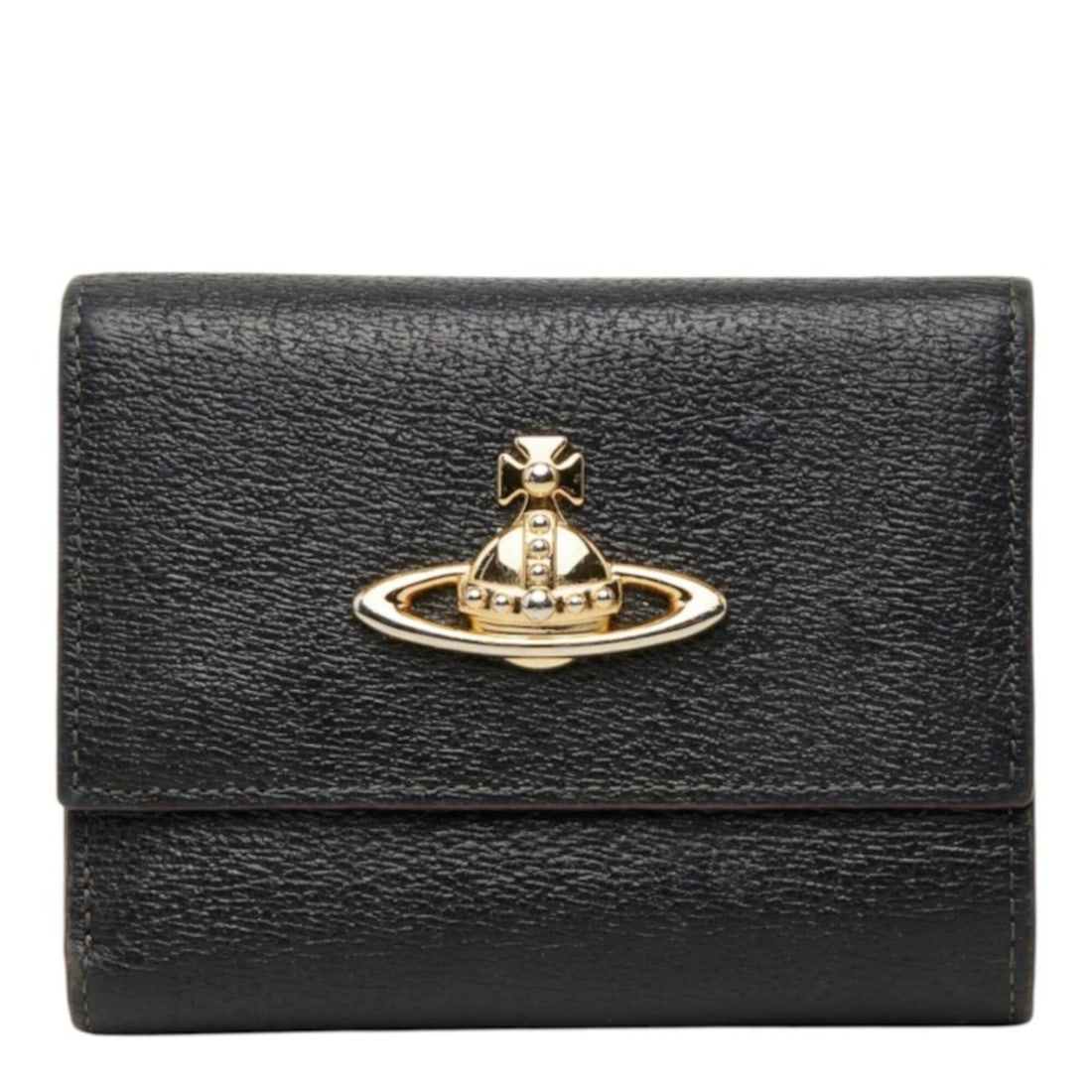 Vivienne Westwood EXECUTIVE Tri-fold Wallet, Black Leather, Women's: --- Catalog ---Category: SizeSize (HxWxD): 9.5cm x 13cm x 4cm / 3.74'' x 5.11'' x 1.57''Category: DesignType: Wallet (tri-fold)Color: BlackGender: WomenMaterial: Leather Category: GeneralBrand: Vivien