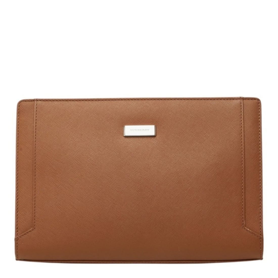 Burberry logo plate clutch bag, second brown leather, women's, BURBERRY: --- Catalog ---Category: SizeSize (HxWxD): 18cm x 28cm x 5.5cm / 7.08'' x 11.02'' x 2.16''Category: DesignType: Clutch bagColor: BrownGender: WomenMaterial: Leather Category: GeneralBrand: Burberry---
