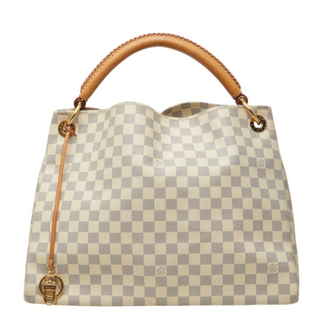 Louis Vuitton Damier Azur Artsy MM Tote Bag N41174 White Leather Women's LOUIS VUITTON: --- Catalog ---Category: SizeSize (HxWxD): 32cm x 42cm x 20cm / 12.59'' x 16.53'' x 7.87''Category: DesignType: Tote bagColor: WhiteGender: WomenMaterial: PVC , Leather Category: GeneralMPN: N41174Bra
