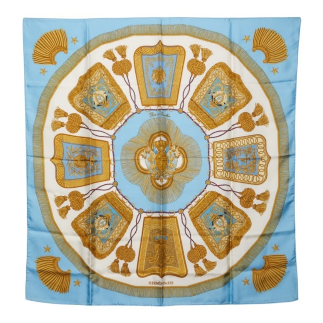 Hermes Carre 90 Poste et Cavalerie Saber-shaped pouch scarf muffler blue silk women's HERMES: --- Catalog ---Category: SizeSize (LxW): 88.5cm x 85.5cm / 34.84'' x 33.66''Category: DesignType: ScarfColor: BlueGender: WomenMaterial: Silk Category: GeneralBrand: Hermes--- Item List ---Section: Co