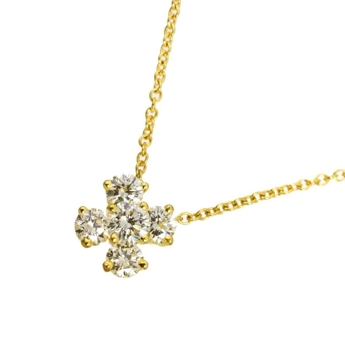 Tiffany & Co. Diamond Necklace, 41cm, 18K Yellow Gold (750): --- Catalog ---Category: SizePendant Size: 7.8mm x 7.8mm / 0.3'' x 0.3''Neck Circumference: 41 cm / 16.14''Category: DesignColor: Yellow goldGender: WomenMaterial: Yellow gold (18K)Necklace Type: Neck