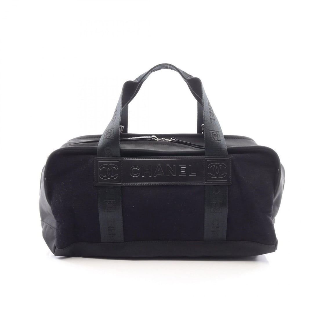 Chanel Sport Line Tote Bag Handbag, Wool Leather Nylon Canvas, Women's, Black: --- Catalog ---Category: SizeSize (HxWxD): 18cm x 40cm x 18cm / 7.08'' x 15.74'' x 7.08''Category: DesignType: Tote bagColor: BlackGender: WomenMaterial: Wool , Leather , Nylon canvas Category: Genera