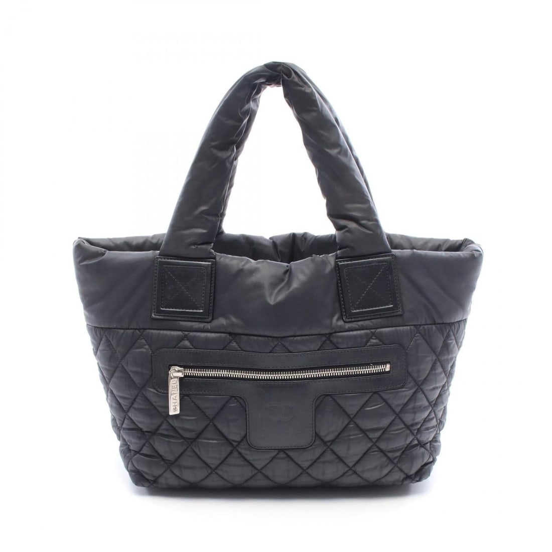 Chanel Coco Cocoon Small Reversible Tote Bag Handbag Nylon Leather Women's Black A48610 (1 of 13)