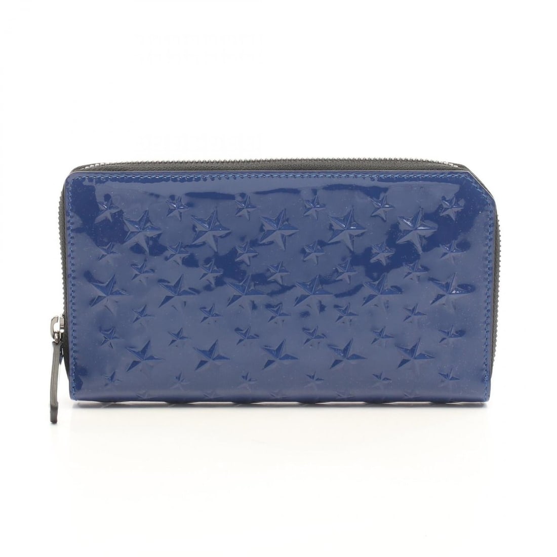 Jimmy Choo CARNABY Star Embossed Round Long Wallet, Patent Leather, Women's, Blue: --- Catalog ---Category: SizeSize (HxWxD): 11cm x 19cm x 2.5cm / 4.33'' x 7.48'' x 0.98''Category: DesignType: Long wallet (bi-fold)Color: BlueGender: WomenMaterial: Patent leather Category: GeneralBr