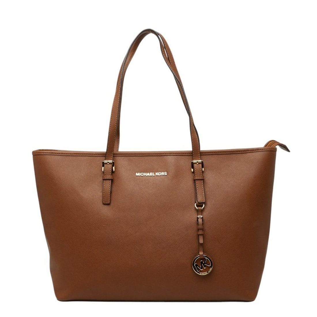 Michael Kors Logo Tote Bag Handbag Brown Leather Women's: --- Catalog ---Category: SizeSize (HxWxD): 28.5cm x 47cm x 15cm / 11.22'' x 18.5'' x 5.9''Category: DesignType: Handbag, Tote bagColor: BrownGender: WomenMaterial: PVC , Leather Category: GeneralBrand