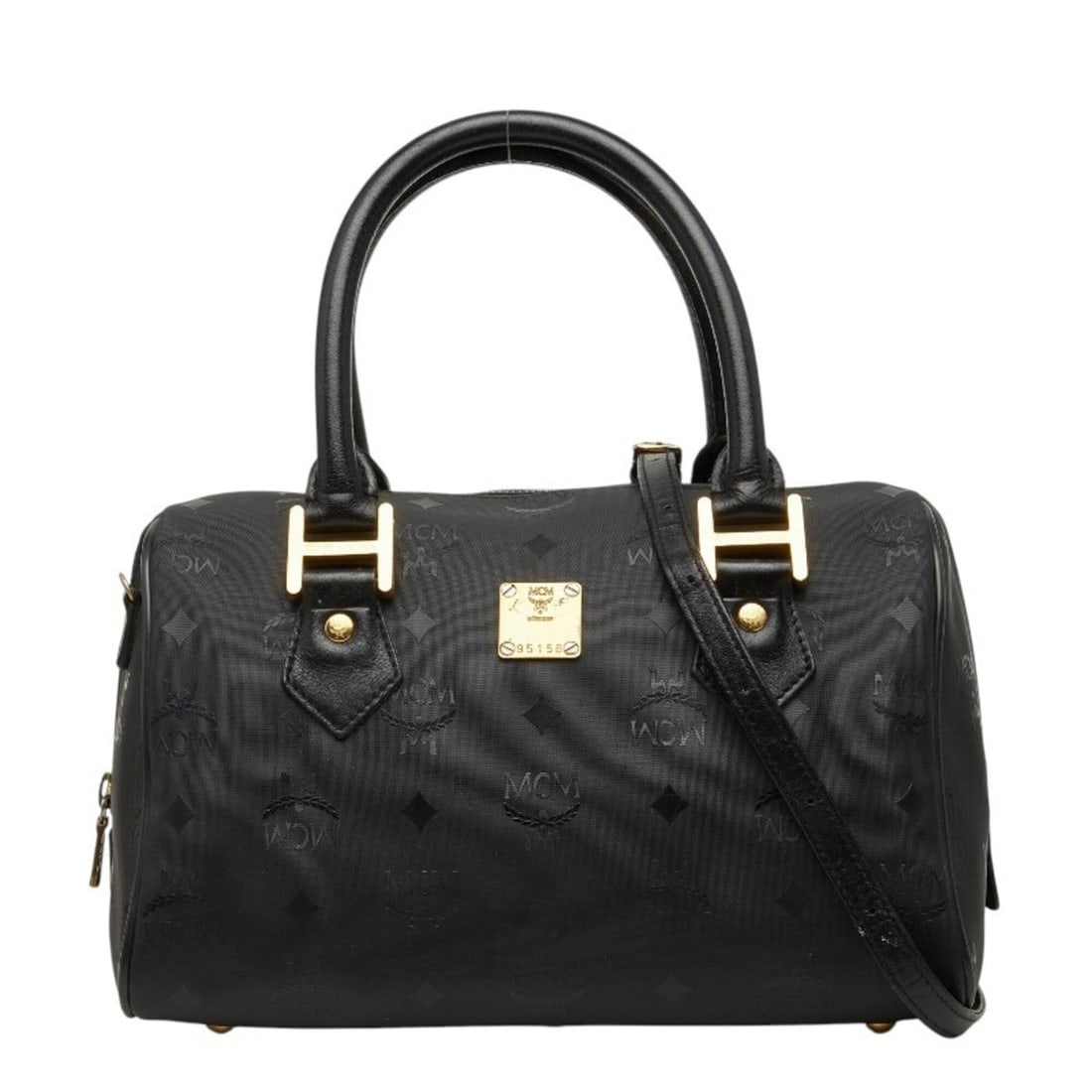MCM Visetos Logogram Hamburg Shoulder Bag 2-Way Black Nylon Leather Women's: --- Catalog ---Category: SizeSize (HxWxD): 18cm x 27cm x 16cm / 7.08'' x 10.62'' x 6.29''Category: DesignType: Shoulder bagColor: BlackGender: WomenMaterial: Nylon , Leather Category: GeneralBrand: MC