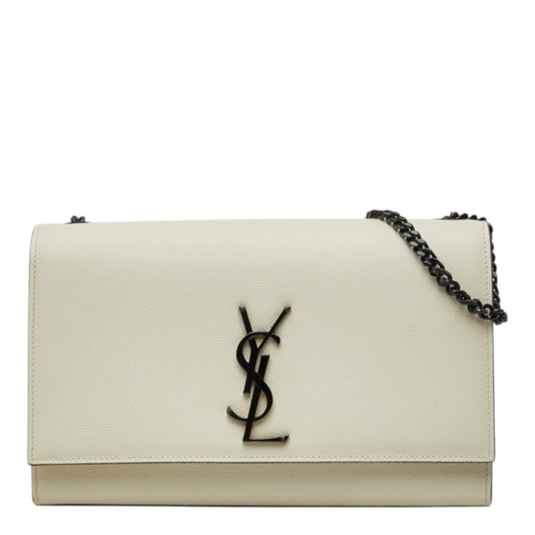 Saint Laurent Cassandra Kate YSL Logo Chain Shoulder Bag 364021 White Black Leather Women's SAINT: --- Catalog ---Category: SizeSize (HxWxD): 15cm x 24cm x 5.5cm / 5.9'' x 9.44'' x 2.16''Category: DesignType: Shoulder bagColor: Black, WhiteGender: WomenMaterial: Leather Category: GeneralMPN: 364021
