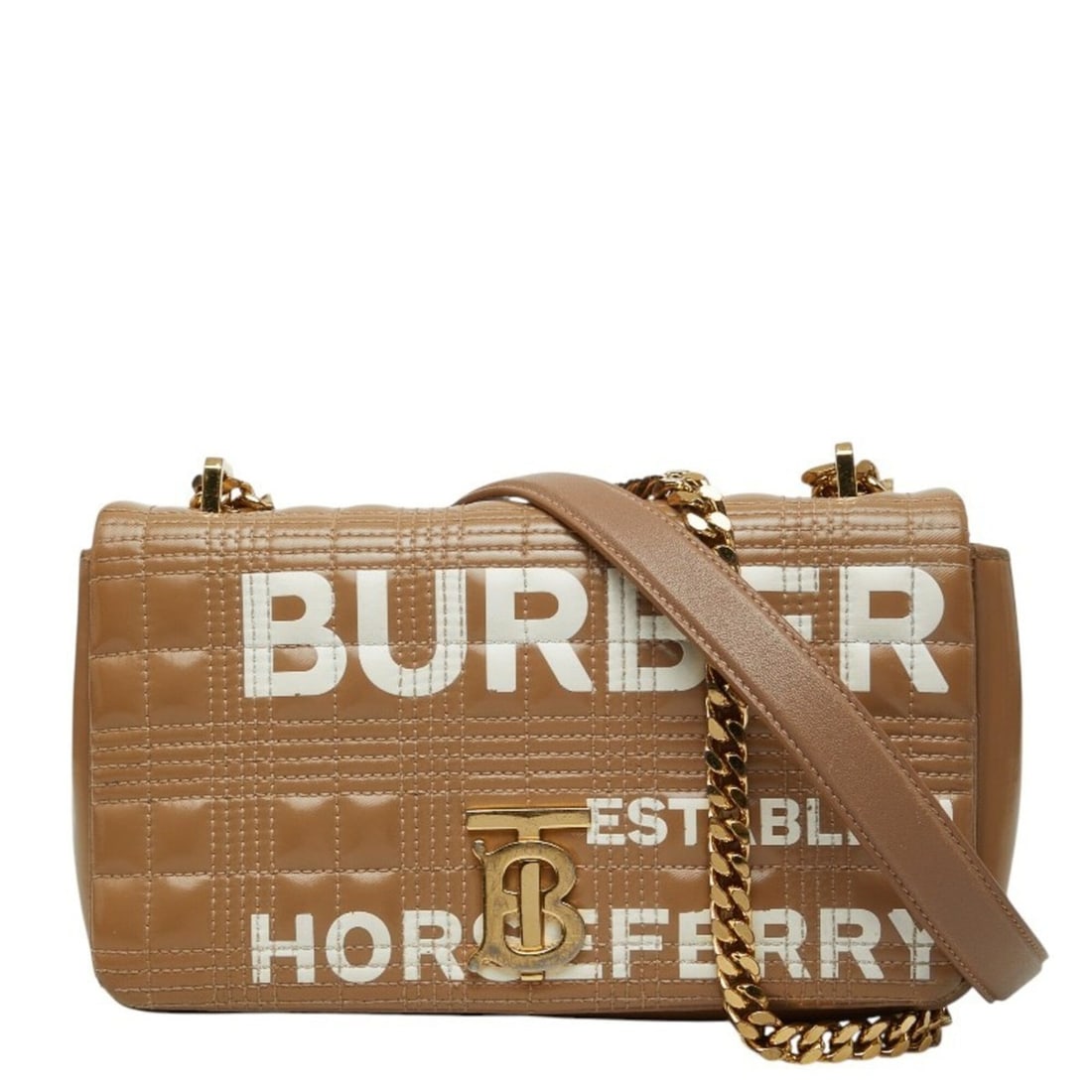 Burberry TB Small Laura Quilted Chain Shoulder Bag, Beige Leather, Women's.: --- Catalog ---Category: SizeSize (HxWxD): 13cm x 23cm x 5.5cm / 5.11'' x 9.05'' x 2.16''Category: DesignType: Shoulder bagColor: BeigeGender: WomenMaterial: Leather Category: GeneralBrand: Burberry--