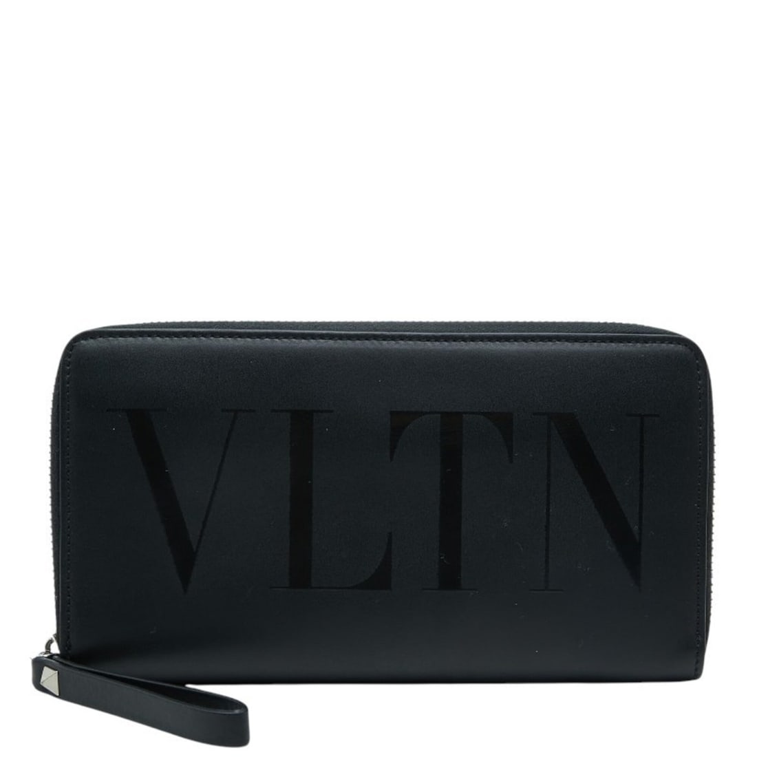 Valentino Round Zip Long Wallet, Black Leather, Women's VALENTINO: --- Catalog ---Category: SizeSize (HxWxD): 11cm x 19.5cm x 2cm / 4.33'' x 7.67'' x 0.78''Category: DesignType: Long wallet (bi-fold)Color: BlackGender: WomenMaterial: Leather Category: GeneralBrand: V