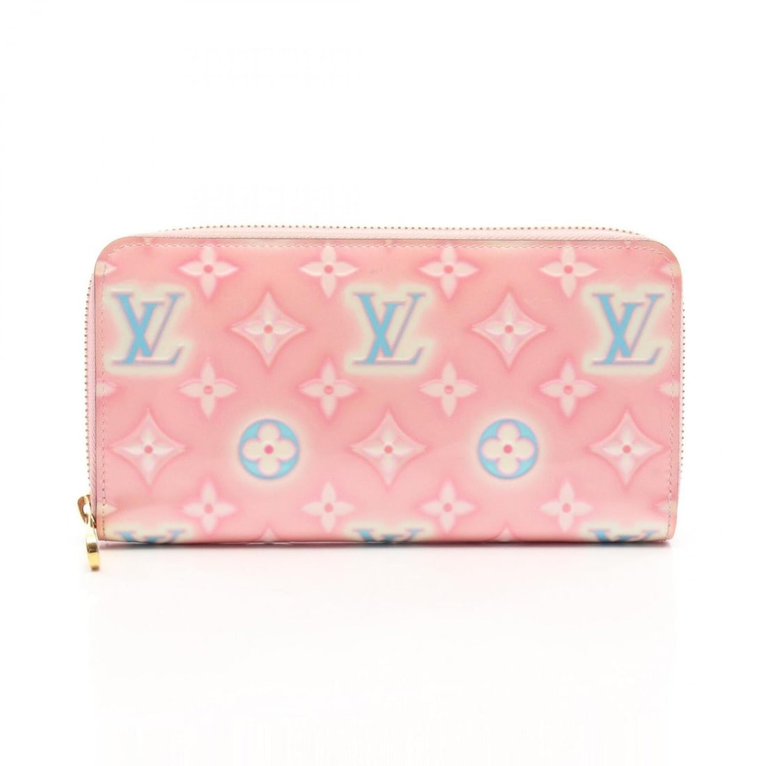Louis Vuitton Zippy Wallet Round Long Wallet, Patent Leather, Vernis, Women's, Pink/Light Pink Neon,: --- Catalog ---Category: SizeSize (HxWxD): 10cm x 19.5cm x 2.5cm / 3.93'' x 7.67'' x 0.98''Category: DesignType: Long wallet (bi-fold)Color: PinkGender: WomenMaterial: Patent leather Category: General