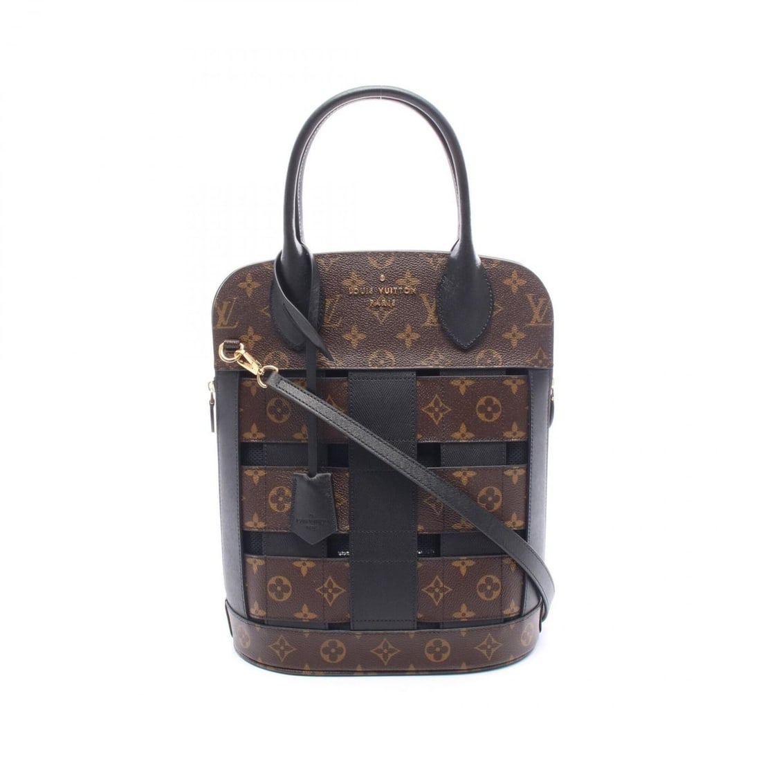 Louis Vuitton Tressage Tote 2-Way Bag/Handbag, Coated Canvas and Leather, Monogram Pattern, Women's,: --- Catalog ---Category: SizeSize (HxWxD): 32.5cm x 25cm x 14.5cm / 12.79'' x 9.84'' x 5.7''Category: DesignType: Handbag, Tote bagColor: Black, Brown, MonogramGender: WomenMaterial: Coated canvas Cat