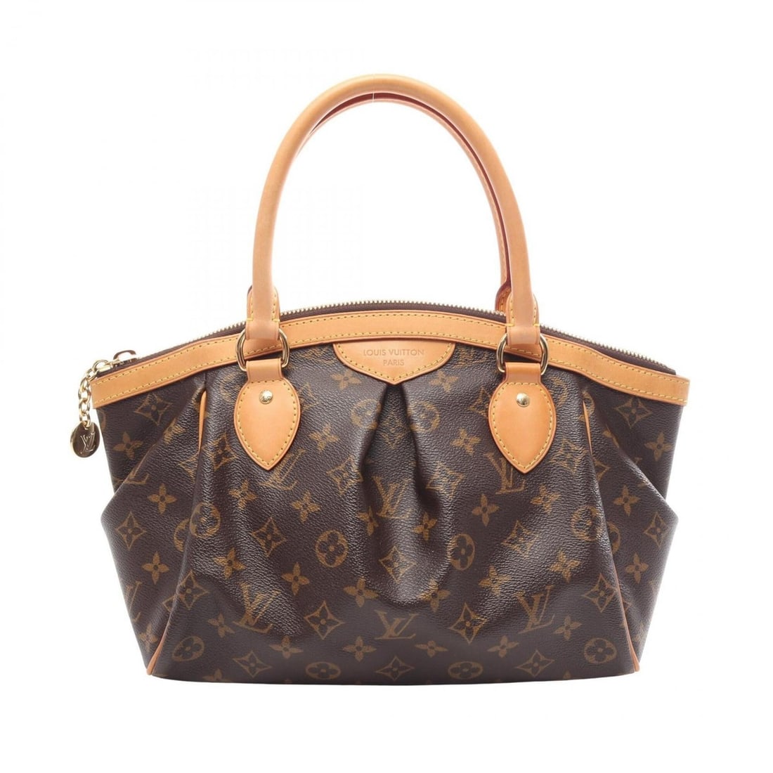 Louis Vuitton Tivoli PM Monogram Handbag, Coated Canvas and Leather, Pattern, Women's, Brown, M40143: --- Catalog ---Category: SizeSize (HxWxD): 22cm x 29cm x 14cm / 8.66'' x 11.41'' x 5.51''Category: DesignType: HandbagColor: Brown, MonogramGender: WomenMaterial: Monogram Category: GeneralMPN: M40143