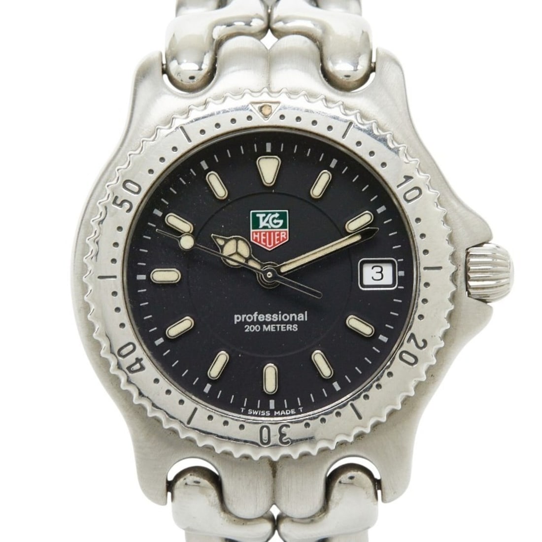 TAG Heuer Cell Professional 200 Boys' Watch WG1214-KO Quartz Black Dial Stainless Steel Ladies': --- Catalog ---Category: SizeWrist Size: 14cm / 5.51''Case Diameter: 34mm / 1.34''Category: DesignType: WristwatchGender: WomenColor (Dial): BlackMaterial (Band): Stainless steelMaterial (Case): Stain