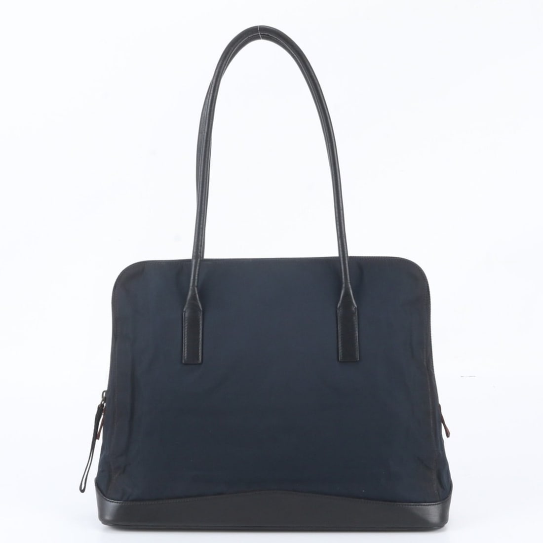 Prada Tessuto Nylon Leather Tote Bag Shoulder Navy Blue Brand Women's: --- Catalog ---Category: SizeSize (HxWxD): 27cm x 36cm x 11cm / 10.62'' x 14.17'' x 4.33''Category: DesignType: Shoulder bag, Tote bagColor: NavyGender: WomenMaterial: Leather , Nylon Category: Genera