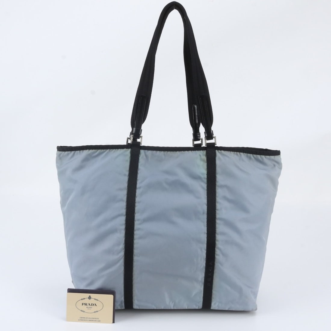 Prada Tessuto Nylon Tote Bag with Triangle Logo (B10223) - Men's & Women's Guarantee Card: --- Catalog ---Category: SizeSize (HxWxD): 31cm x 35cm x 16cm / 12.2'' x 13.77'' x 6.29''Category: DesignType: Tote bagColor: BlueGender: Men,WomenCategory: GeneralMPN: B10223Brand: PradaCountry of Or