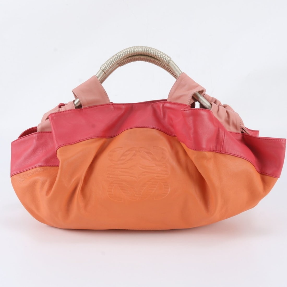 Loewe Nappa Aire Anagram Leather Handbag Tote Bag - Brand Women's: --- Catalog ---Category: SizeSize (HxWxD): 23cm x 45cm x 20cm / 9.05'' x 17.71'' x 7.87''Category: DesignType: Handbag, Tote bagColor: Orange, PinkGender: WomenMaterial: Leather Category: GeneralBrand