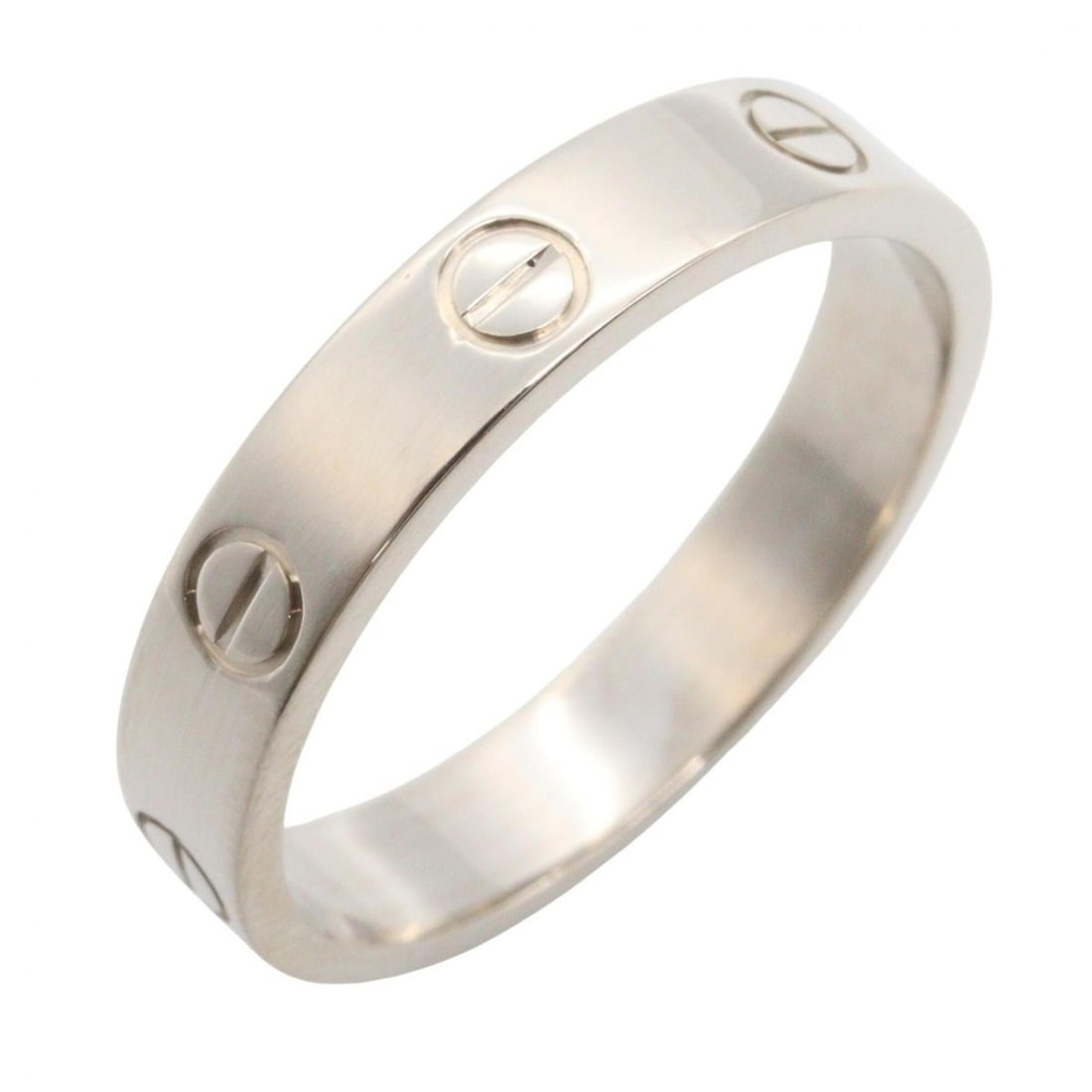 Cartier Love Ring, 18K White Gold (18KWG), Silver Tone, B4084700 (Men's/Women's): --- Catalog ---Category: SizeJP Size: 16.5US Size: 8Category: DesignType: Band ringColor: SilverGender: Men,WomenMaterial: White gold (18K)Category: GeneralMPN: B4084700Brand: Cartier--- Item List ---