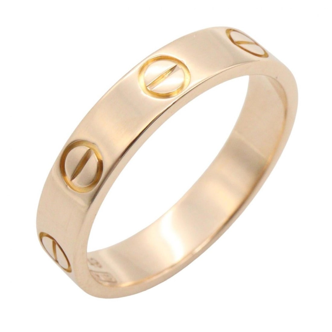 Cartier Mini Love Ring, 18K Pink Gold (PG), Men's/Women's, Tone, B4084600: --- Catalog ---Category: SizeJP Size: 8US Size: 4.5Category: DesignType: Band ringColor: GoldGender: Men,WomenMaterial: Pink gold (18K)Category: GeneralMPN: B4084600Brand: Cartier--- Item List ---Sect