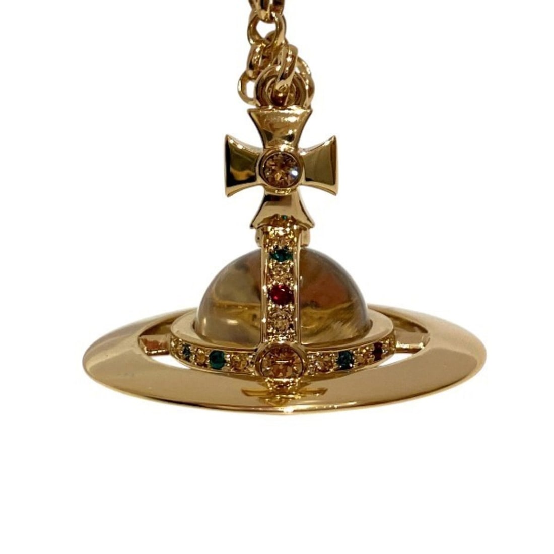 Vivienne Westwood Small Orb Pendant Necklace - Brand Accessories for Men and Women: --- Catalog ---Category: SizePendant Size: 45mm x 20mm / 1.77'' x 0.78''Neck Circumference: 75 cm / 29.52''Category: DesignColor: Yellow goldGender: Men,WomenMaterial: BrassNecklace Type: Pendant neck