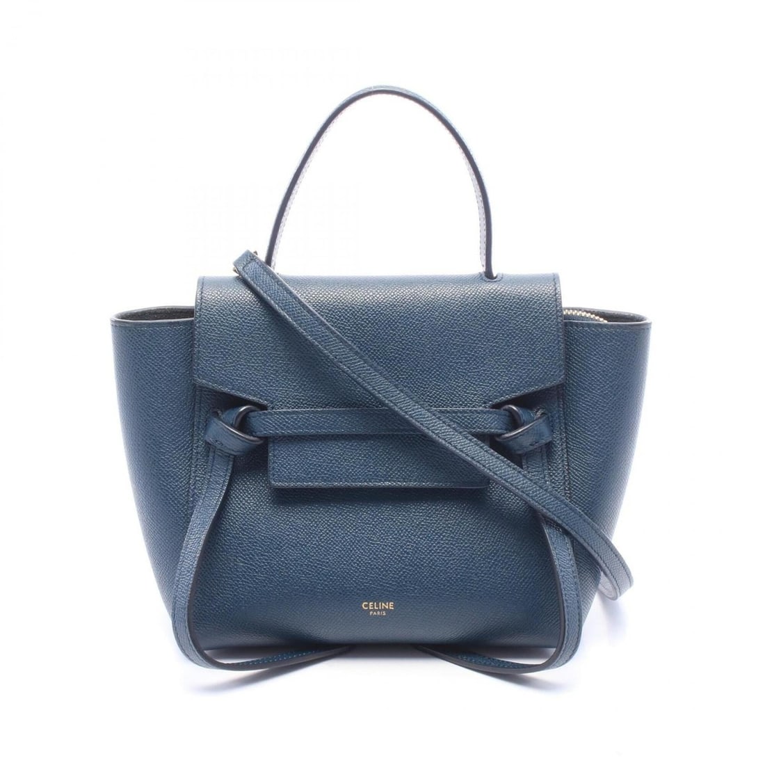 Celine BELT BAG NANO 2WAY Handbag, Leather, Women's, Navy: --- Catalog ---Category: SizeSize (HxWxD): 18cm x 20cm x 11cm / 7.08'' x 7.87'' x 4.33''Strap Length: 96cm - 120cm / 37.79'' - 47.24''Handle Length: 23cm / 9.05''Category: DesignType: HandbagColor: Na