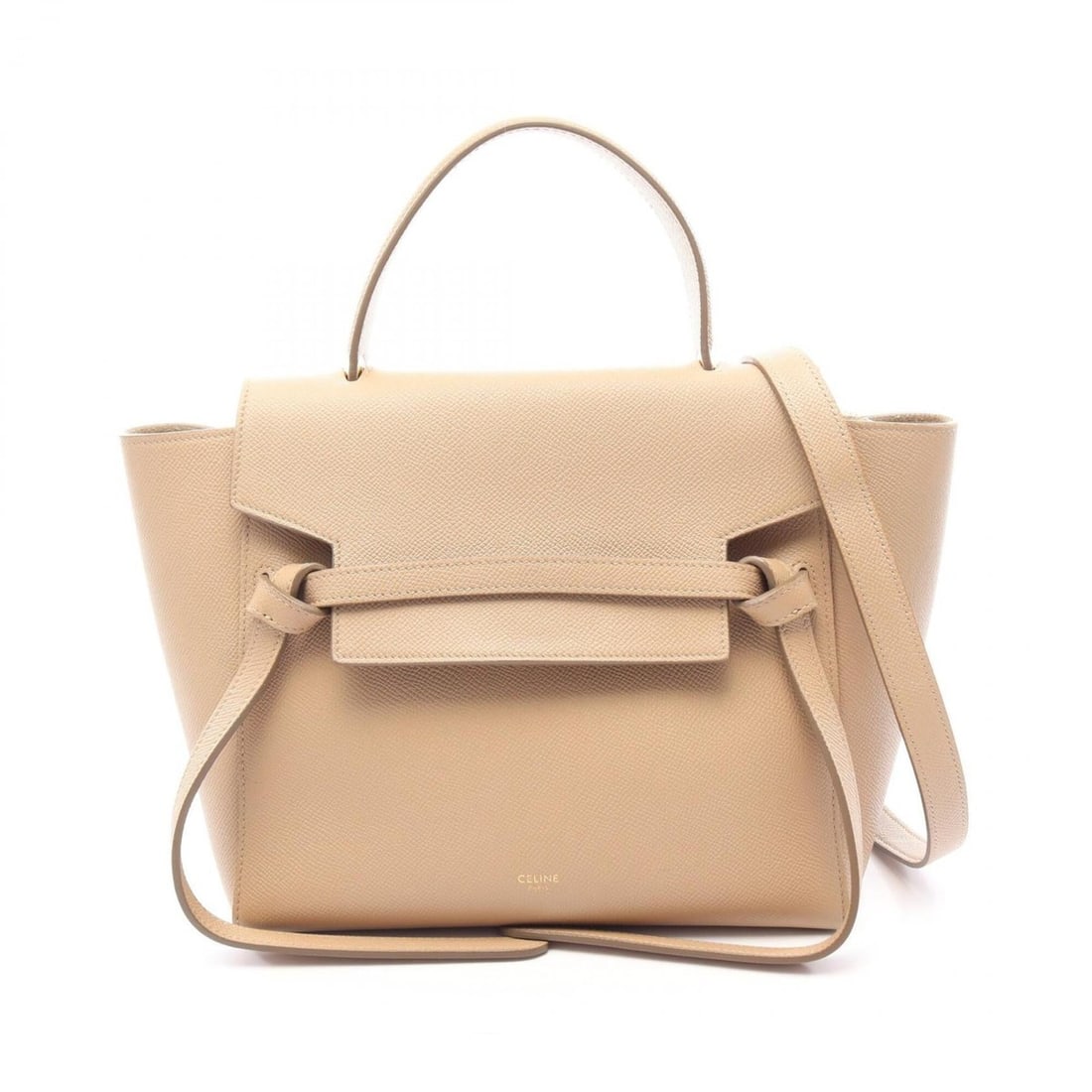 Celine BELT BAG MICRO - 2-way handbag, leather, women's, beige.: --- Catalog ---Category: SizeSize (HxWxD): 21cm x 24cm x 13cm / 8.26'' x 9.44'' x 5.11''Strap Length: 111cm / 43.7''Handle Length: 25cm / 9.84''Category: DesignType: HandbagColor: BeigeGender: WomenMa
