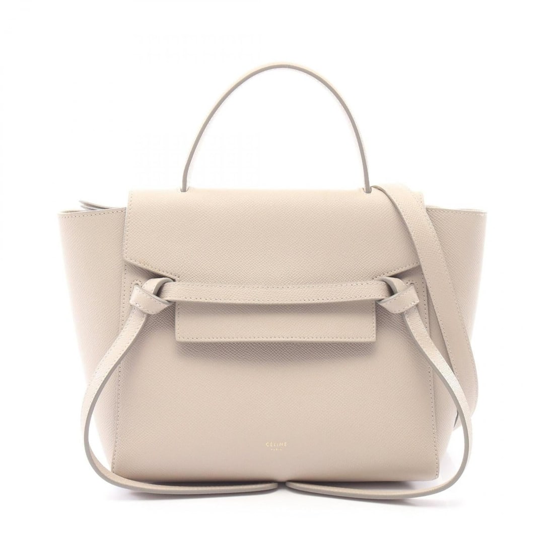 Celine BELT BAG MICRO - 2-way handbag, leather, women's, gray.: --- Catalog ---Category: SizeSize (HxWxD): 21cm x 24cm x 13cm / 8.26'' x 9.44'' x 5.11''Strap Length: 110cm / 43.3''Handle Length: 26cm / 10.23''Category: DesignType: HandbagColor: GrayGender: WomenMa