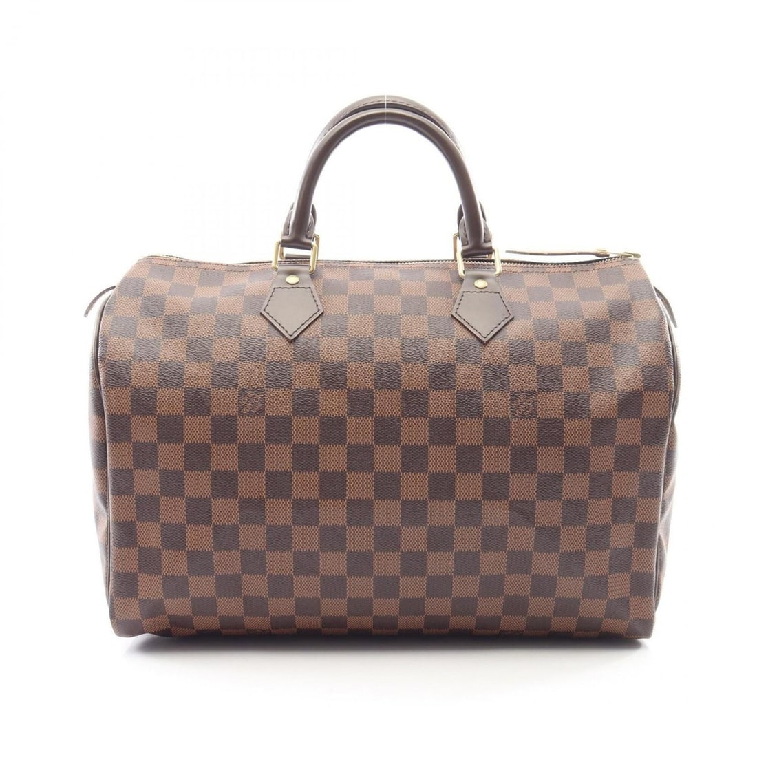 Louis Vuitton Speedy 35 Damier Ebene Handbag, Coated Canvas Leather, Women's, Brown, N41523: --- Catalog ---Category: SizeSize (HxWxD): 23cm x 35cm x 19cm / 9.05'' x 13.77'' x 7.48''Category: DesignType: HandbagColor: BrownGender: WomenMaterial: Coated canvas , Leather Category: GeneralMPN: N