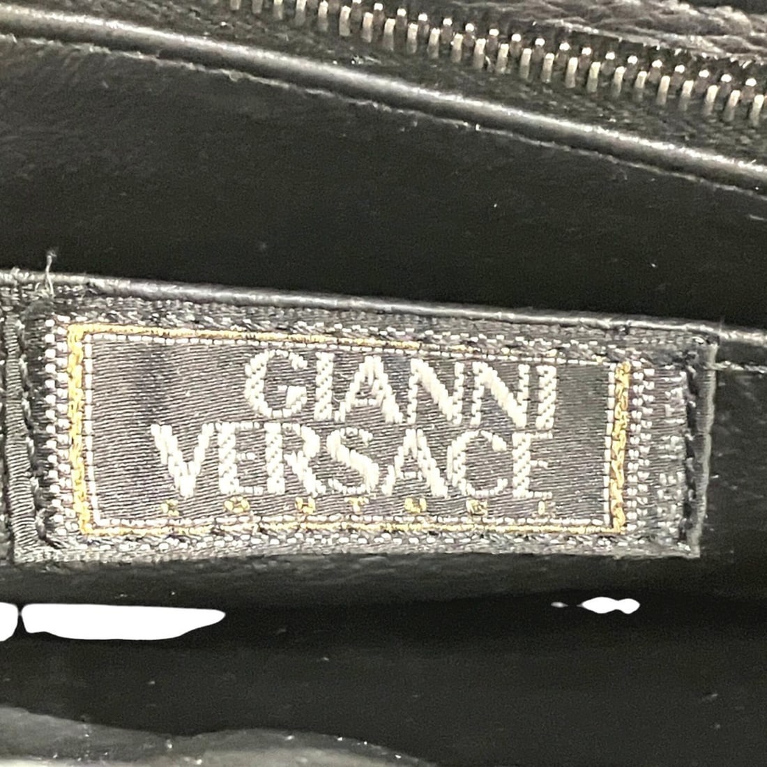Versace leather shoulder bag - 4