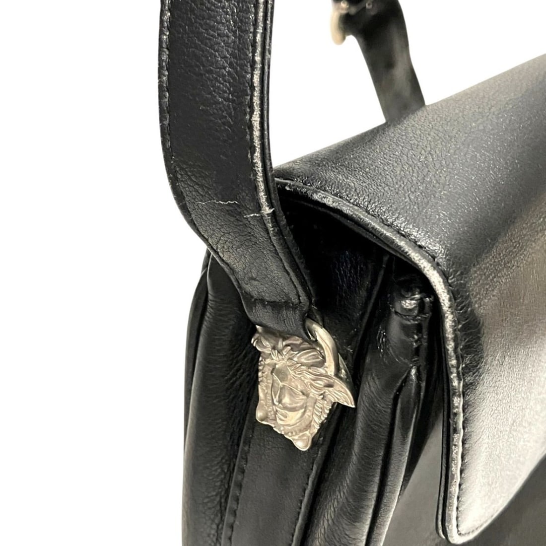 Versace leather shoulder bag - 7