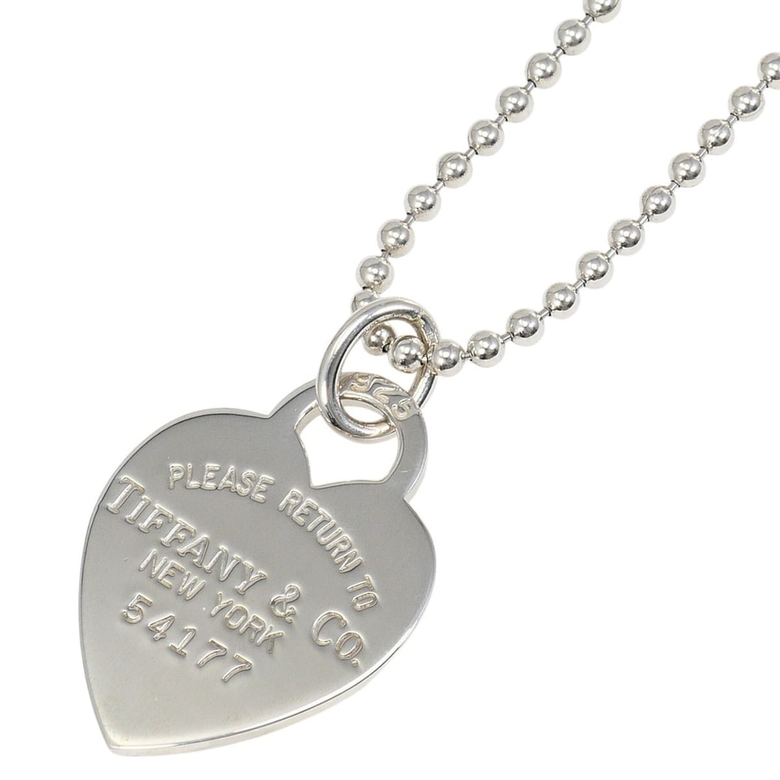 Tiffany & Co. Return to Heart Tag Silver Necklace, Total Weight 24.8g, 86cm, Like New Condition.: --- Catalog ---Category: SizePendant Size: 37mm x 23mm / 1.45'' x 0.9''Neck Circumference: 86 cm / 33.85''Category: DesignGender: WomenMaterial: Silver 925Necklace Type: NecklaceCategory: GeneralBrand