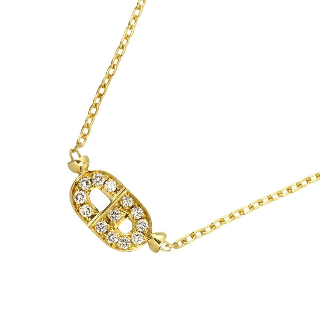 Christian Dior Diamond Necklace, 41cm, 18K Yellow Gold (750): --- Catalog ---Category: SizePendant Size: 7.2mm x 18.5mm / 0.28'' x 0.72''Neck Circumference: 41 cm / 16.14''Category: DesignGender: WomenMaterial: Yellow gold (18K)Necklace Type: NecklaceCategory: G