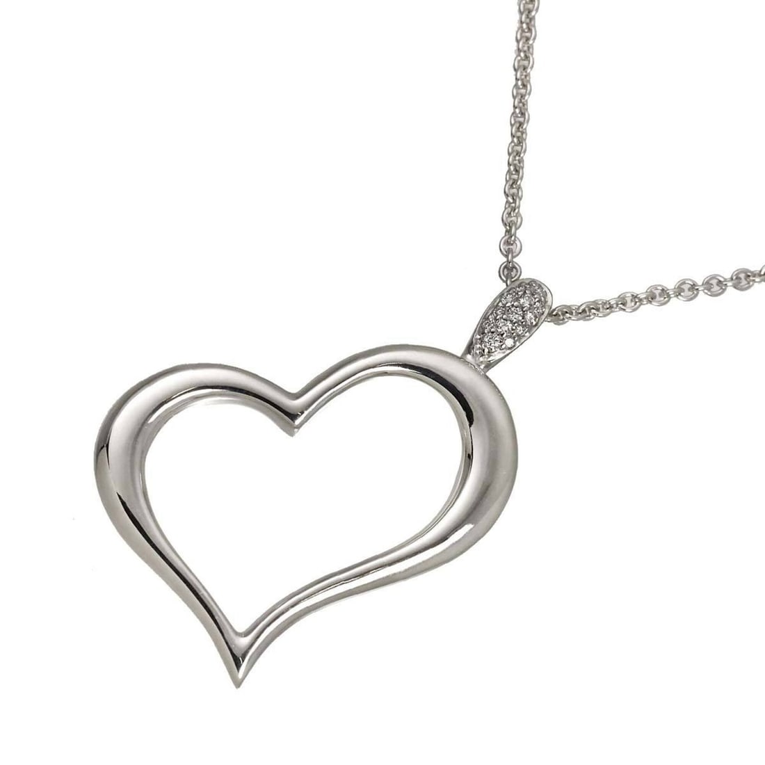 Piaget Limelight Heart Diamond Necklace, 45cm, 18K WG (White Gold 750): --- Catalog ---Category: SizePendant Size: 37.7mm x 22.4mm / 1.48'' x 0.88''Neck Circumference: 45 cm / 17.71''Category: DesignGender: WomenMaterial: White gold (18K)Necklace Type: NecklaceCategory: G