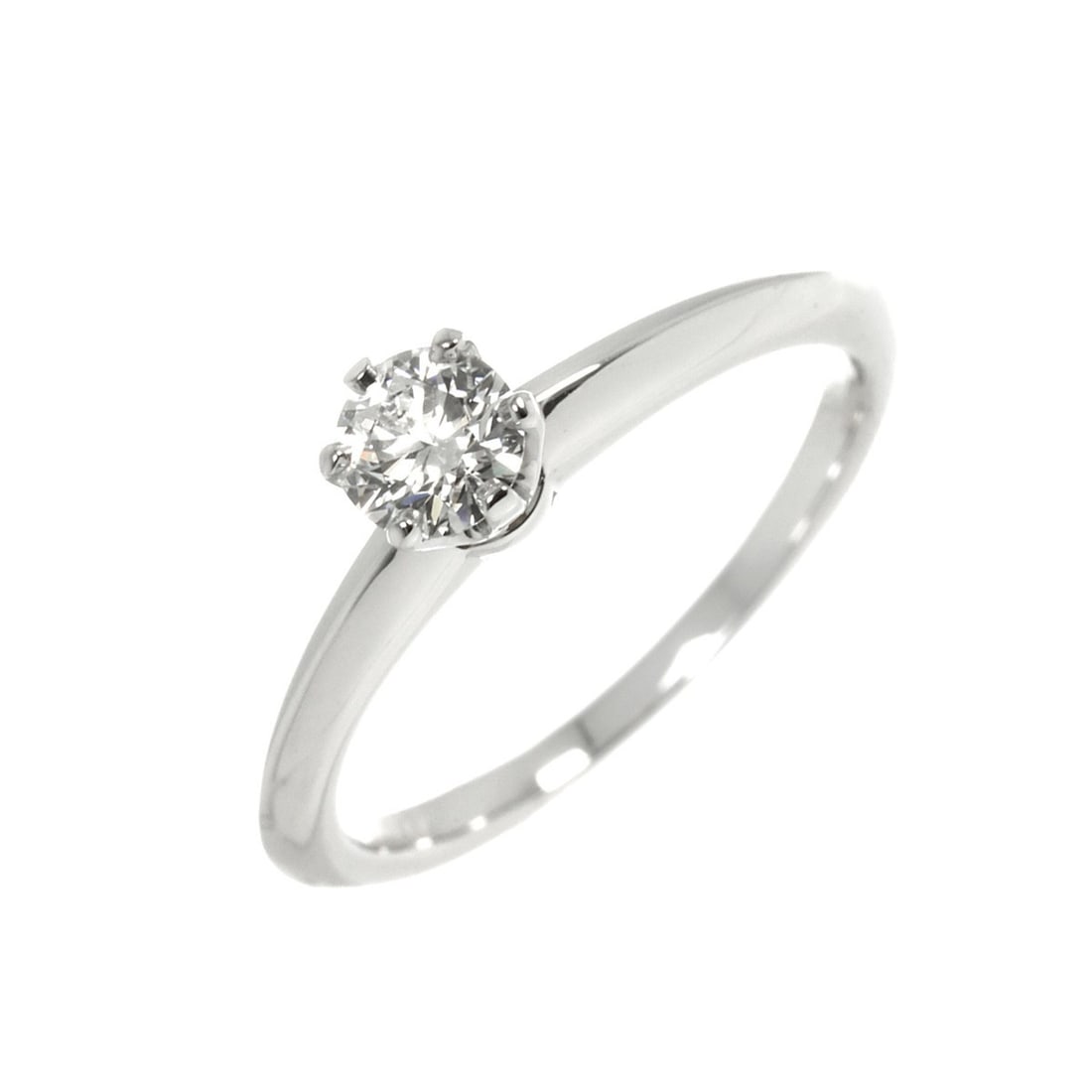 Tiffany & Co. Solitaire Diamond Ring, 0.33ct, H VVS2, EX, Platinum.: --- Catalog ---Category: SizeJP Size: 10.5US Size: 5.5Category: DesignType: Band ringGender: WomenMaterial: Platinum 950Category: GeneralBrand: Tiffany--- Item List ---Section: ConditionRanking: Rank 